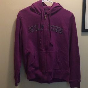 Purple Tommy Hilfiger hoddie